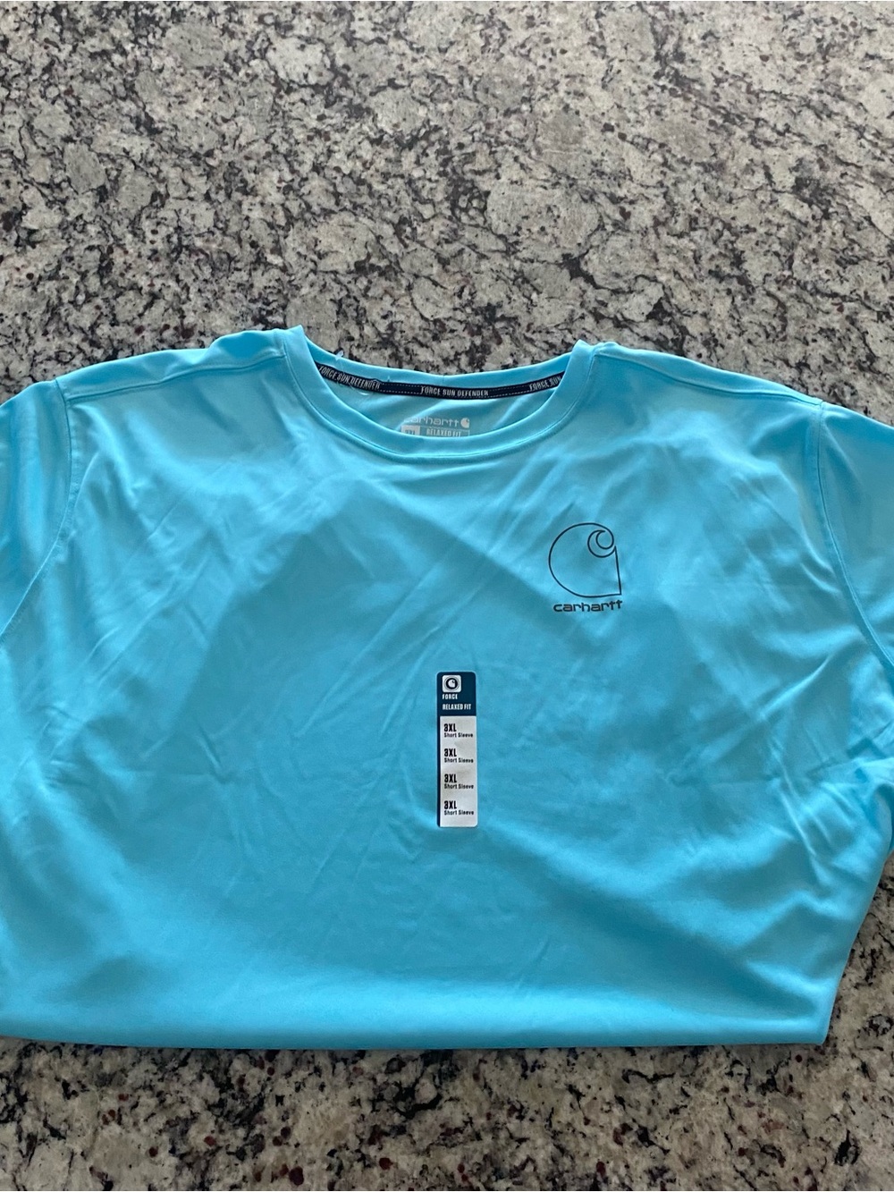 Carhartt Men’s Short Sleeve Tee - Aqua Blue 3XL